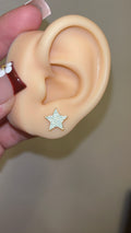 Light Teal Star Studs