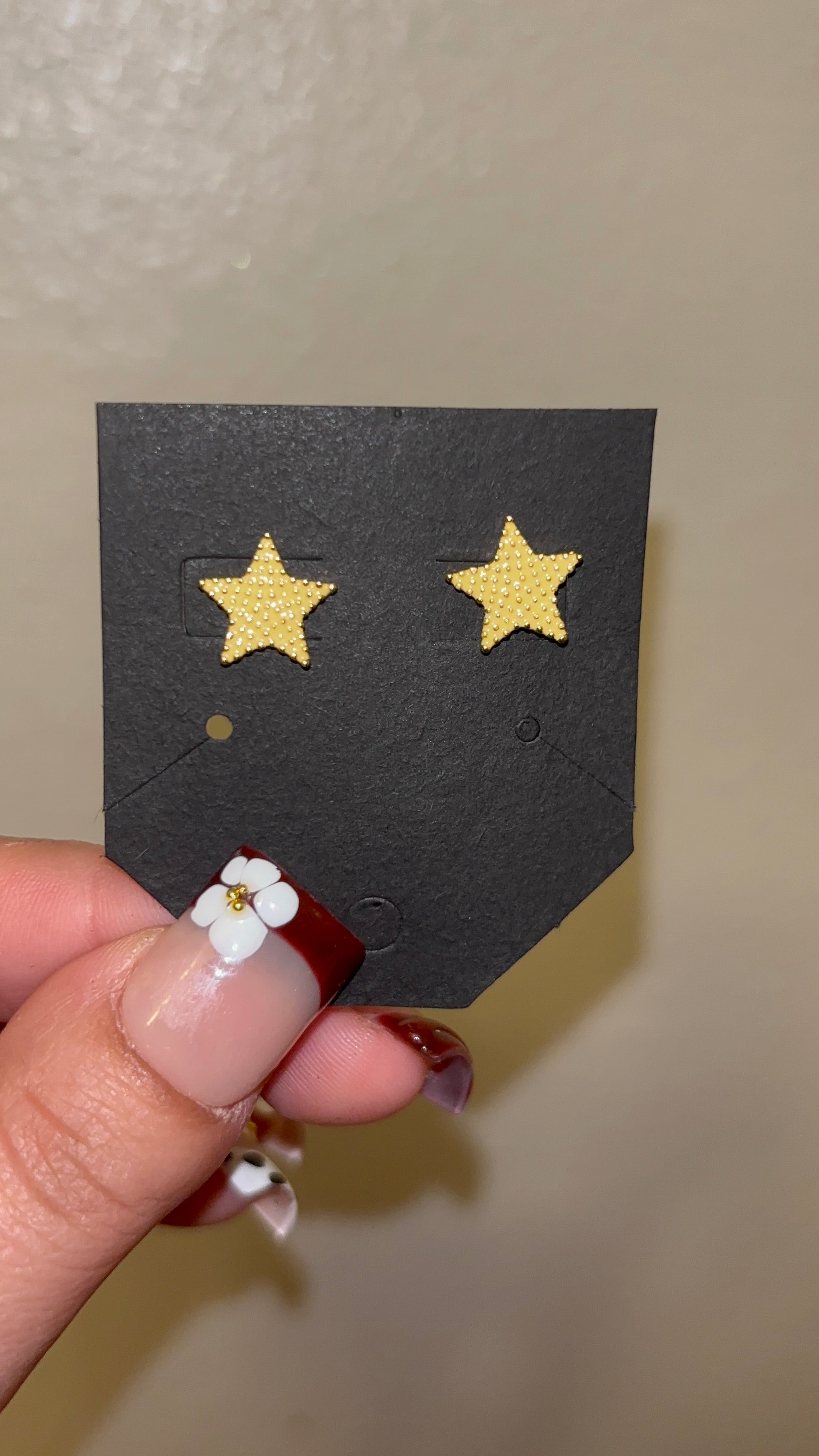 Yellow Star Studs
