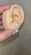 Light Lavender Star Studs