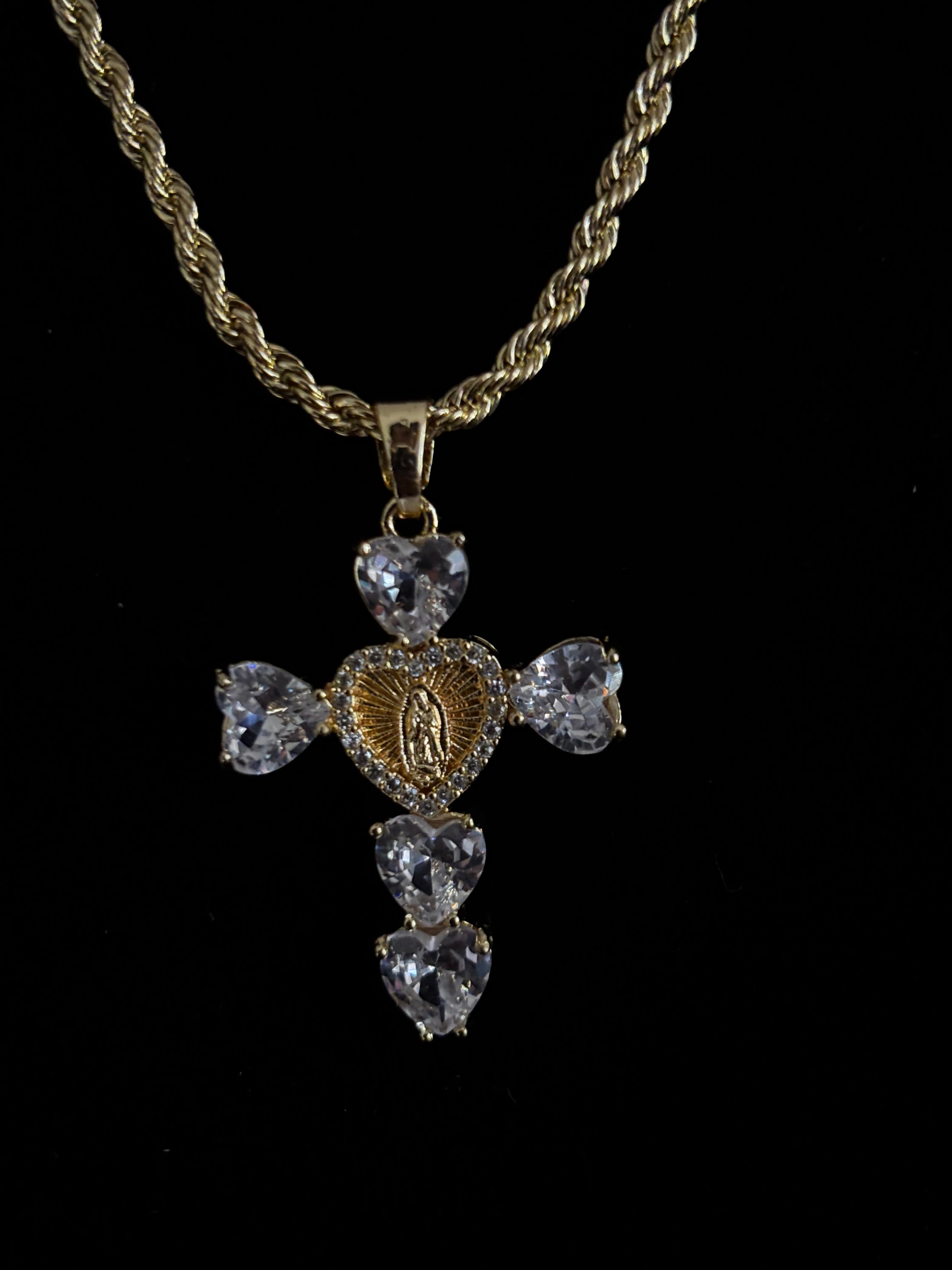 Guadalupe Heart Cross