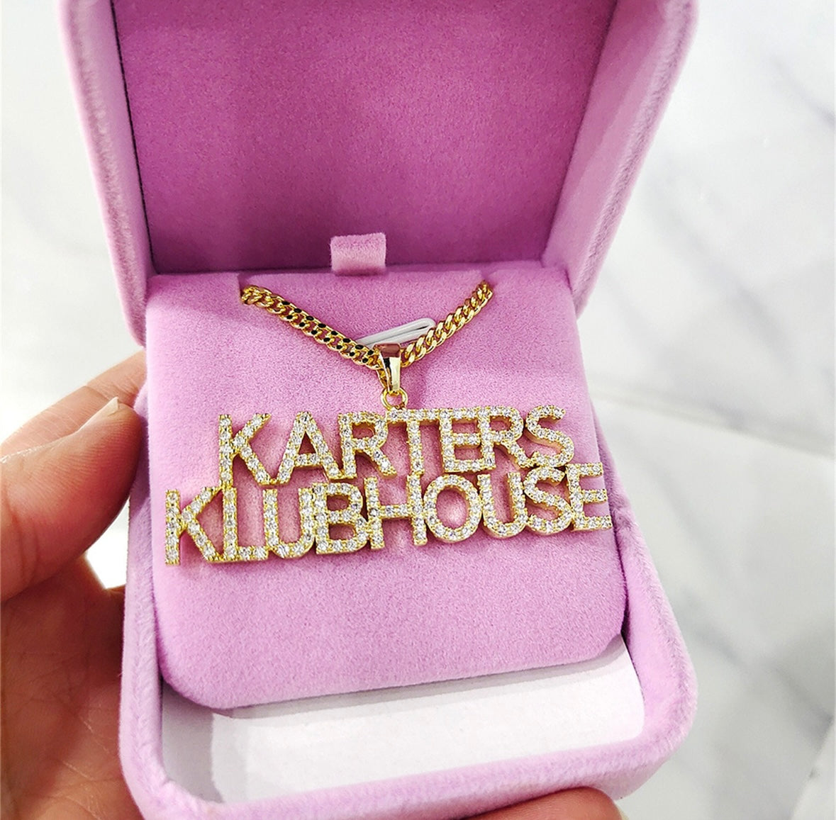 Custom Zirconia Name Chain