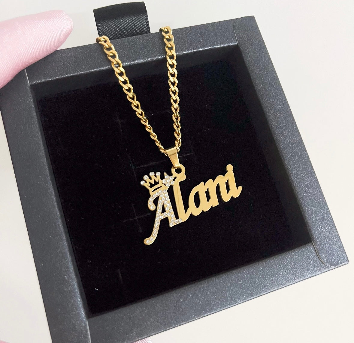 Crown 👑 Star ⭐️ Custom Name Chain
