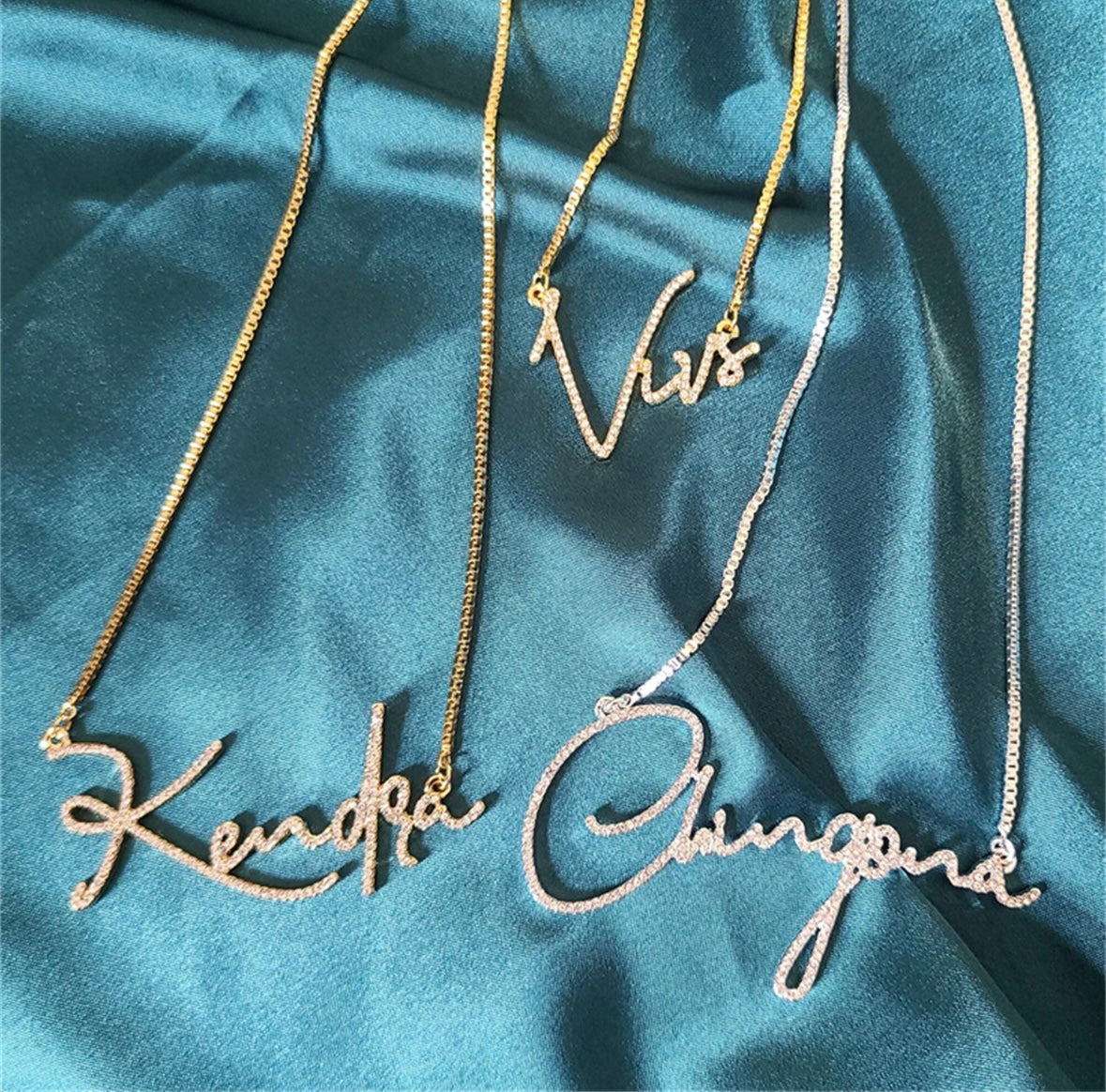 Script Diamond Name Necklace
