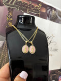 Pink Glossy Guadalupe Chain