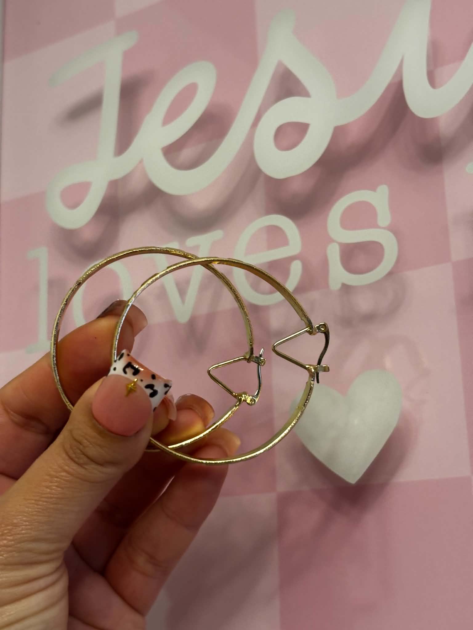 Small Gold Bangle Hoops