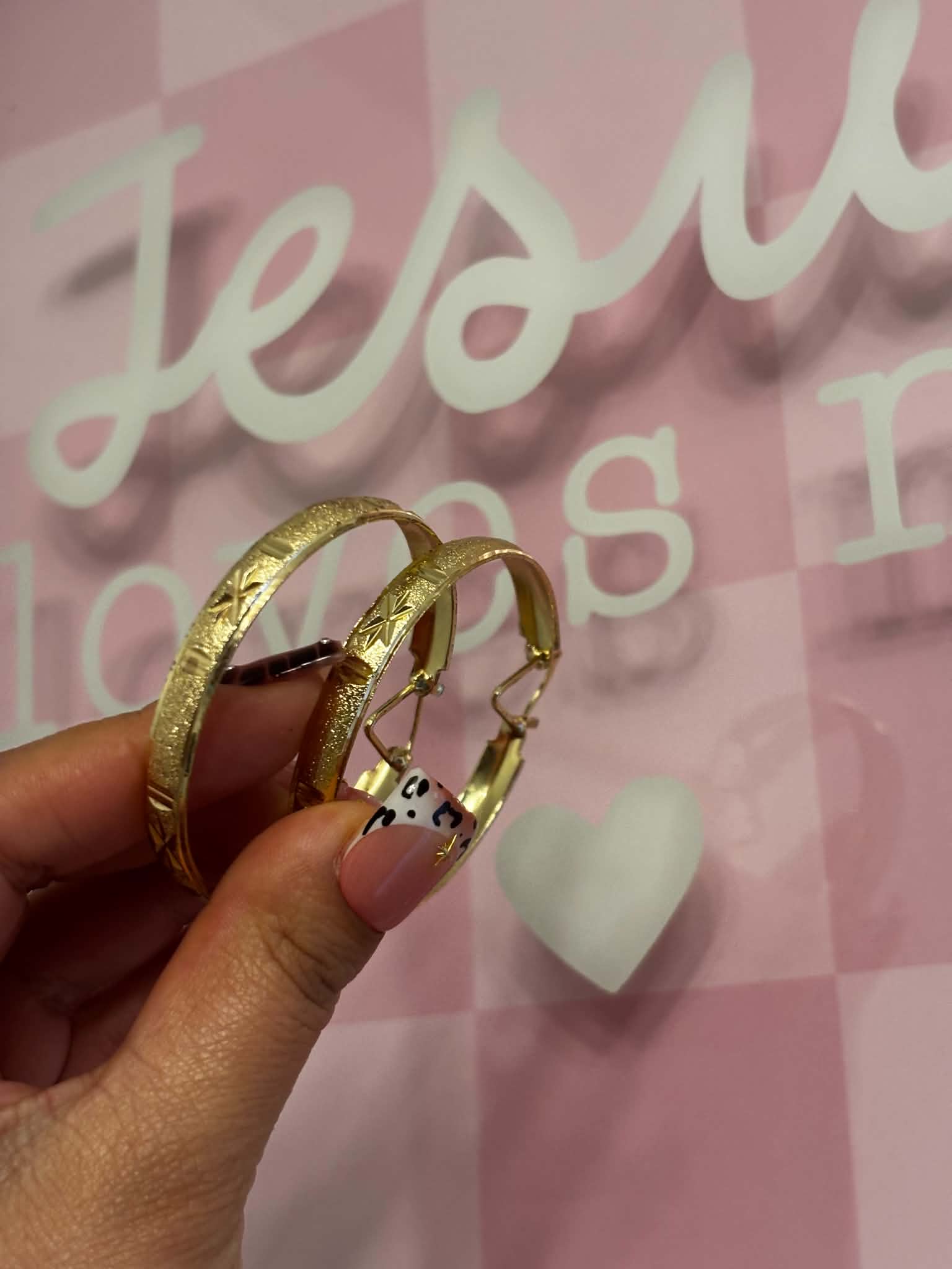 Small Gold Bangle Hoops