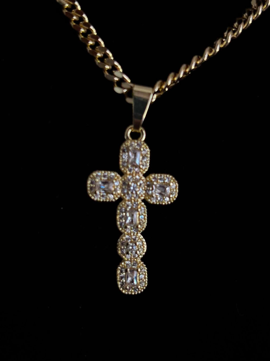 Diamond Holy Cross Chain