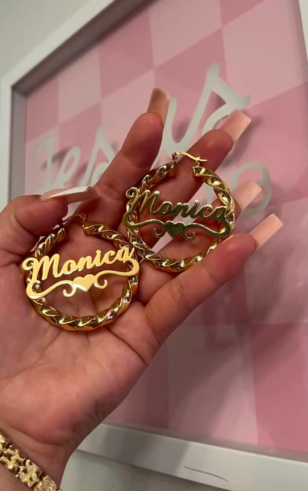 Custom Name Hoops
