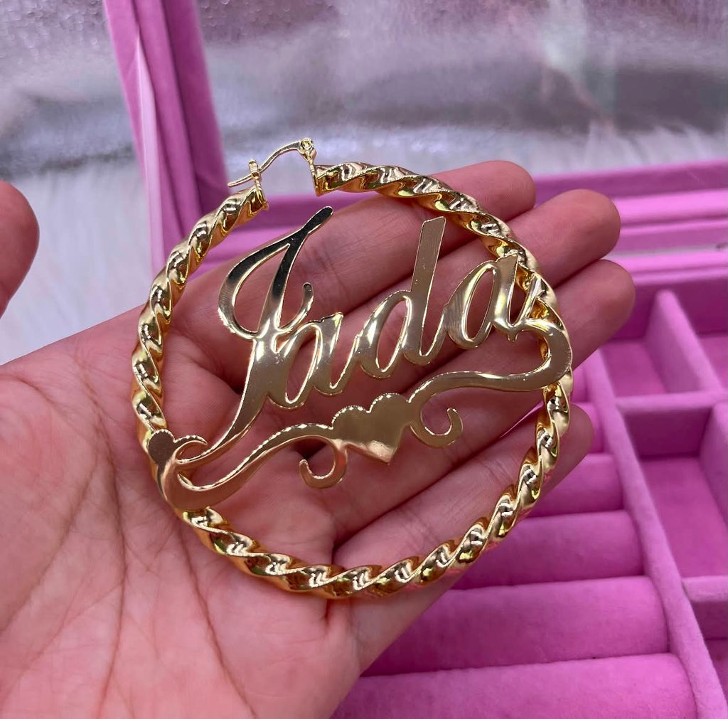 Custom Name Hoops