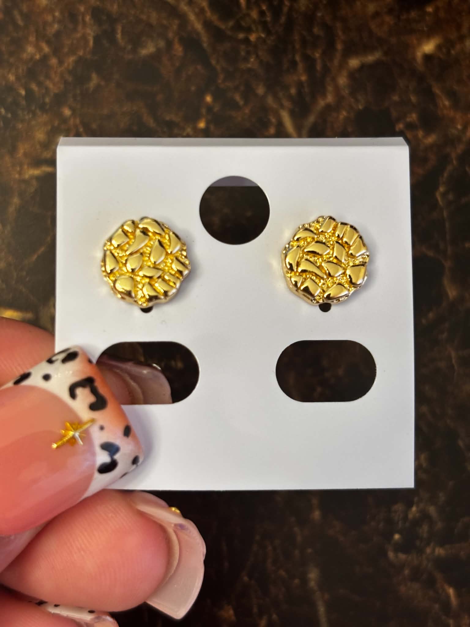 Circle Nugget Studs