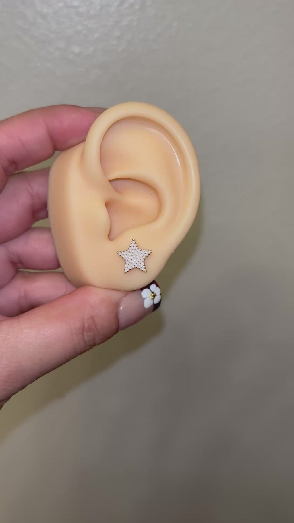 Light Lavender Star Studs