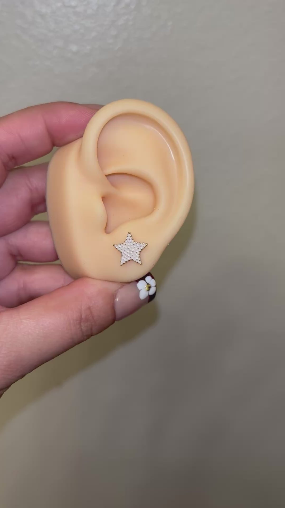 Light Lavender Star Studs